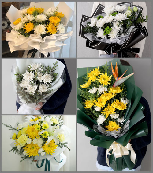 广东梅州市五华县横陂镇江南村白事花束代送